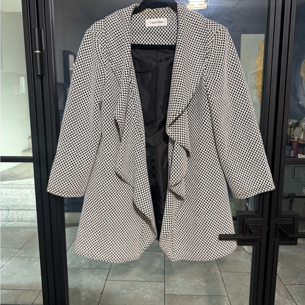 Calvin Klein Women's Houndstooth Blazer